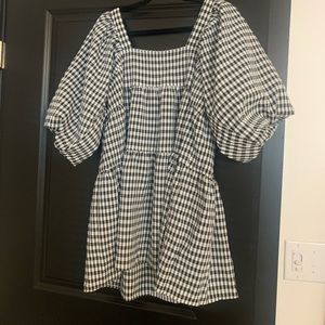 Gingham Ruffled Dress
